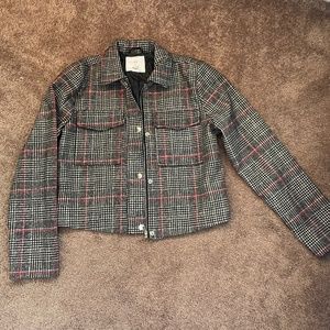 Ivy & Main Plaid Jacket Size M